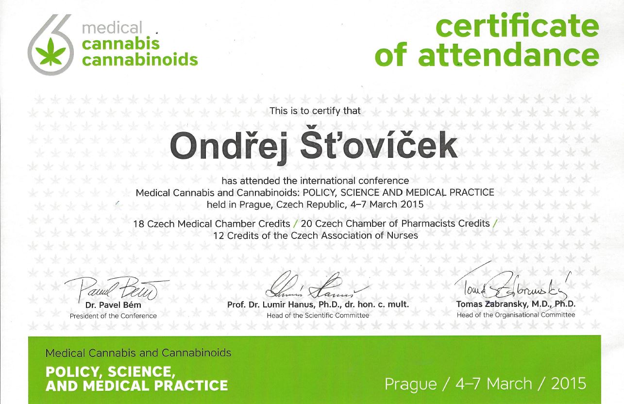 Ondřej Šťovíček - Medical Cannabis